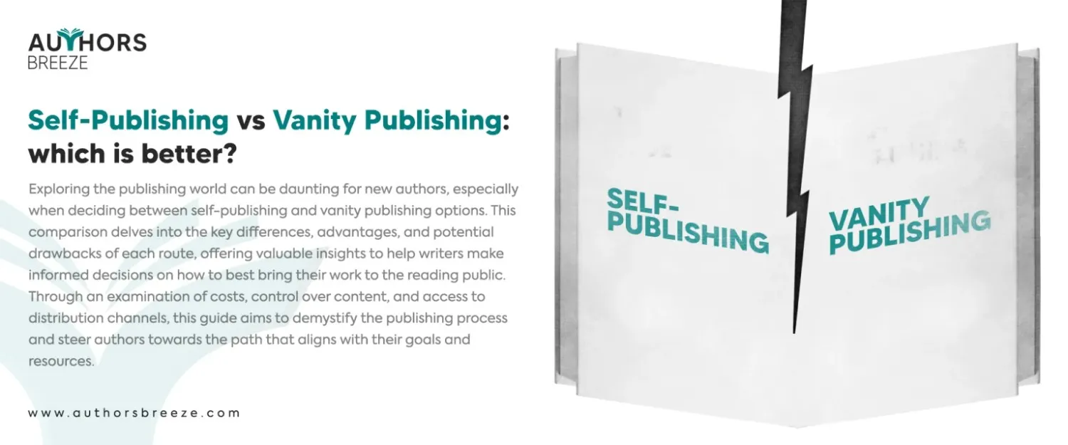 self-publishing vs vanity publishing